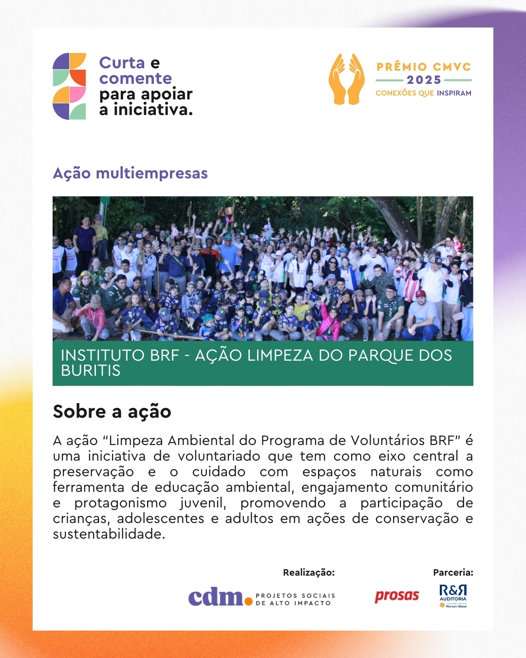 Instituto BRF - Ação Limpeza do Parque dos Buritis